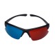Flitsende rood/cyaan 3D-bril 2 stuks